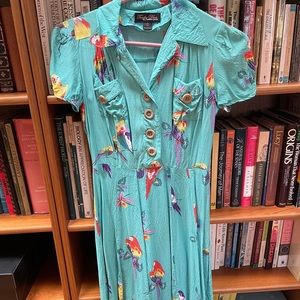 Trashy Diva Sweetie dress in Tropical Parrots print